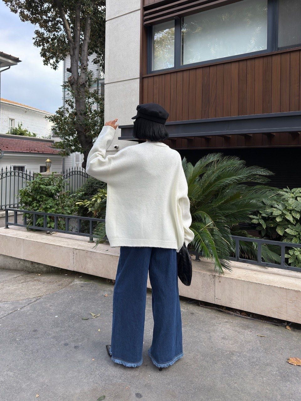 Cardigan Denim Patch