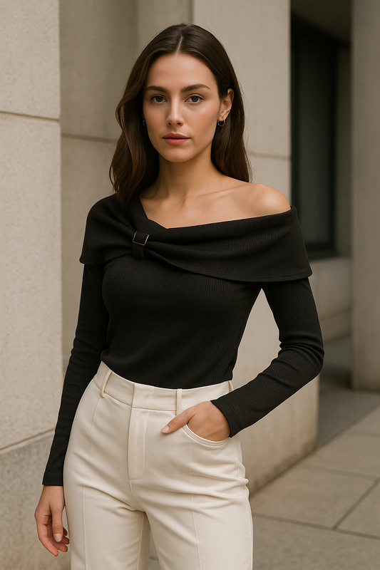 Top Drapé Élégance